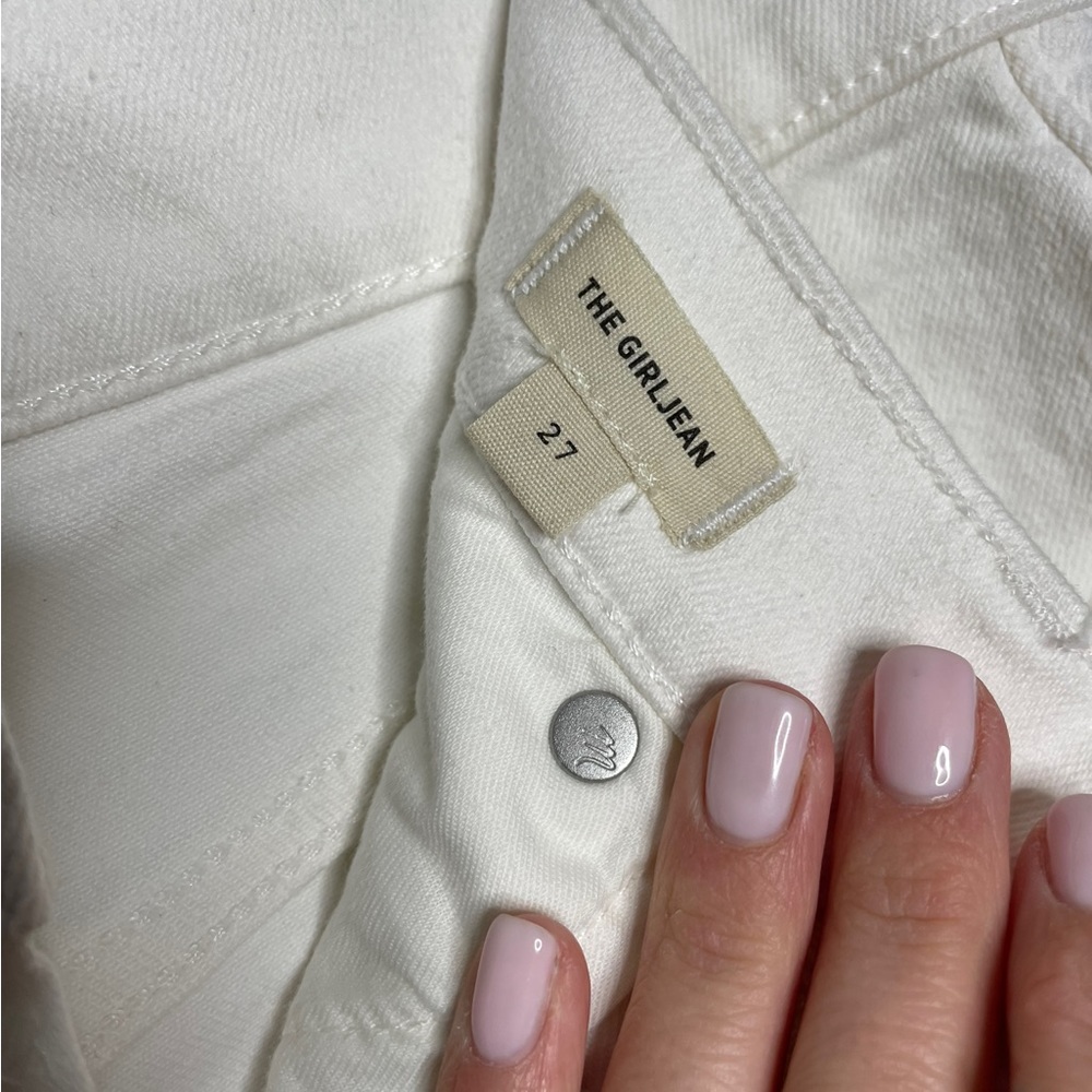 Madewell | NWT The Girljean in Tile White 27 - Picture 8 of 11